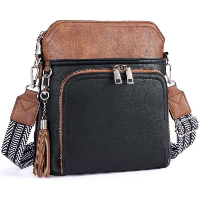 Crossbody Purse for Women Vegan Leather Medium Crossbody Wallet Bag for Travel Women Shoulder Handbags