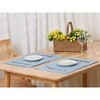 Unique Bargains Waterproof Reversible Vinyl Faux Leather Placemats 19 x 13 Inches 6 Pcs - 2 of 4