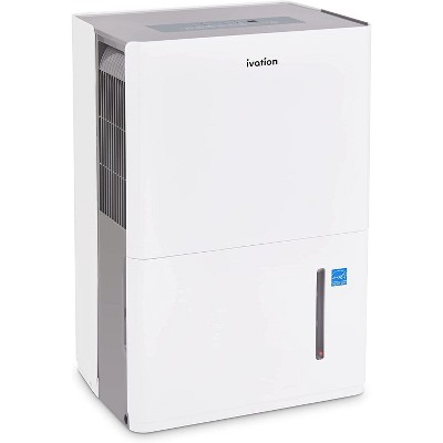 Ivation 4,500 Sq. Ft Energy Star Dehumidifier With Pump, Large Capacity Compressor De-humidifier for Big Rooms and Basements with Continuous Drain Hose Connector and Pump, Auto Shutoff and Restart