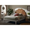 South Shore Queen Hoya Half Flower Wall-Mounted Headboard Natural - 3 of 4