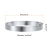Unique Bargains Stainless Steel Seamless Nonstick Mirror Coating Round Cake Ring - 2 of 4