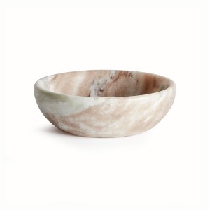 Plum & Post Josephine Bowl - Brown/White Marble - 1 of 2