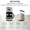 Haden Coffee Machine, 12 Cup Drip Coffee Maker Bundled with Dorset 1.7 Liter Stainless Steel Electric Hot Water Kettle, Putty & Chrome - 2 of 4
