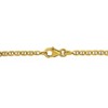 EVERLY JEWELRY | 14K Yellow Gold 2mm Marine Link Chain ID Bracelet, 5.5 inch - 2 of 4