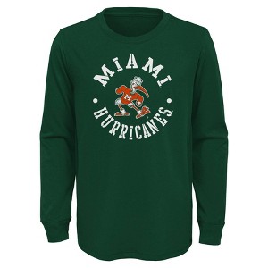 NCAA Miami Hurricanes Boys' Long Sleeve T-Shirt - 1 of 1