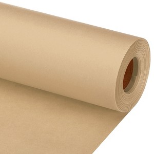 Unique Bargains Smooth Painting Gift Flower Wrapping Art Easel Kraft Paper Roll - 1 of 4