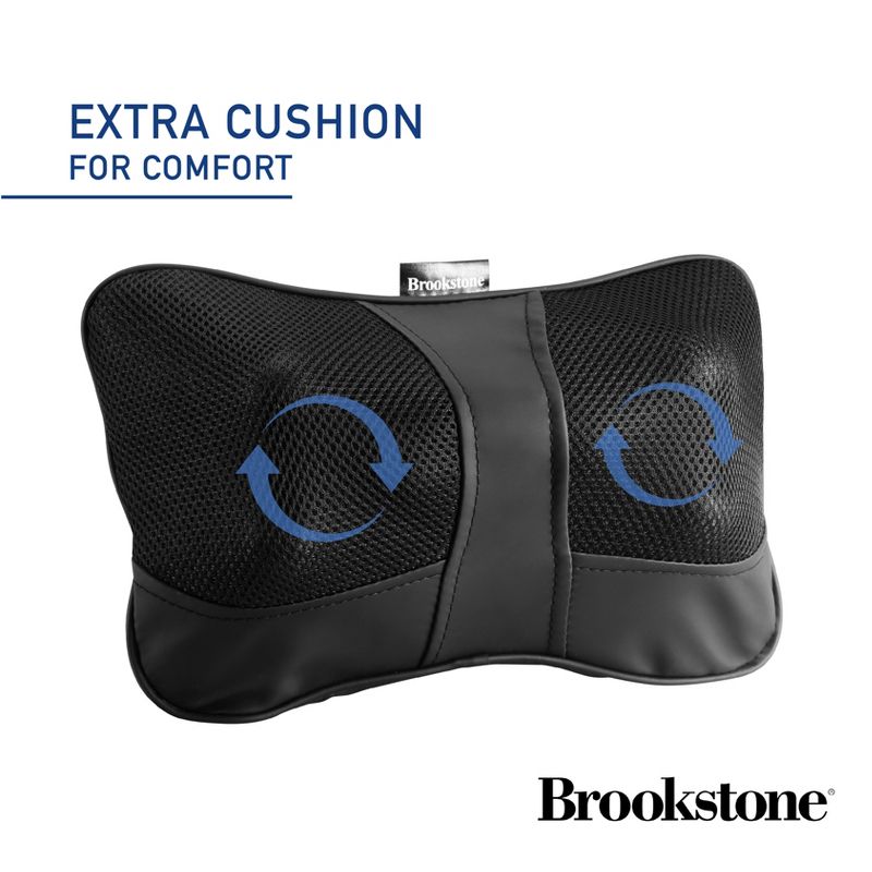 Brookstone Heated Shiatsu Neck & Lumbar Massage pillow, 4 of 7