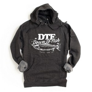 Simply Sage Market Women's Graphic Hoodie DTF Down To Fish - 1 of 3