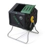 Miracle-Gro D.F. Omer DFSC105 105 Liter 28 Gallon Bin Spinning Tumbling Aeration Garden Waste Soil Composter with 3 Piece Hand Tool Kit, Black - image 2 of 4