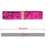 INSPIRE CHIC Women's Shinny Wide Waist Belts Interlock Buckles Sequins Decor Stretchy Belts 2 Pcs 23.62" - 3 of 4