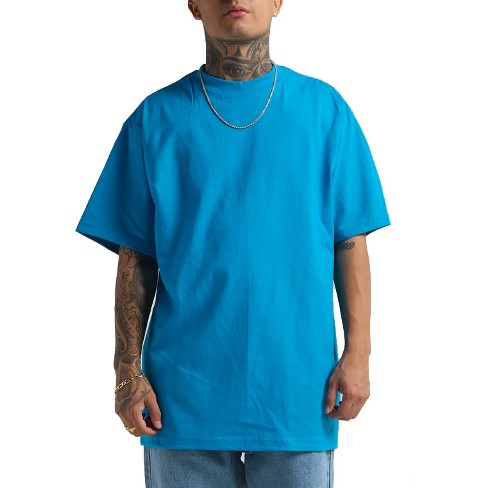 Shaka Wear Men's 2-Pack Heavyweight Cotton Crewneck T-Shirts - S-7XL