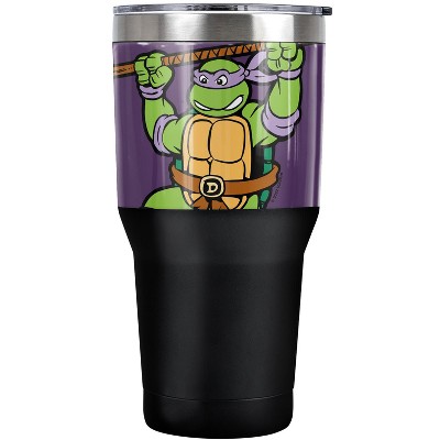 TMNT Donnie And Logo Steel Tumbler 30oz Coffee Travel Mug