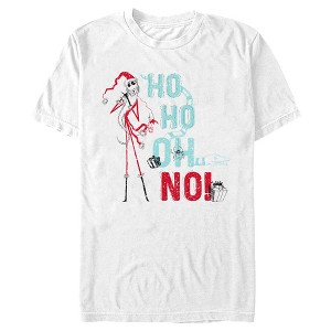 Men's The Nightmare Before Christmas Ho Ho Oh No Sandy Claws T-Shirt - 1 of 4