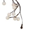 Kurt Adler 6-Foot Brown Garland Warm White Cotton Ball 48 Light LED - 2 of 4