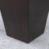 Maliang 3 Pieces Tall Planters with Drainage Hole, 28" Flower Pots fits Both Indoor and Outdoor, Brown - 3 of 4