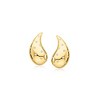 Ross-Simons 0.20 ct. t.w. Diamond Puffy Teardrop Earrings in 18kt Gold Over Sterling - 3 of 4