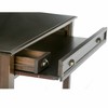 42" Portland Desk Mahogany Brown - WyndenHall: Modern Style, Pine Frame, Bronze Hardware, All Purpose Drawer - 3 of 4
