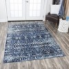 Rizzy Home Alora Decor Swagger Scrollwork Rectangle Rug Dark Blue - 2 of 4