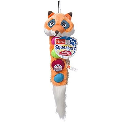 Hartz Squeakerz Stuffing-Free Plush Woodland Animal Dog Toy