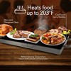 Electric Warming Tray for Entertaining with Non-Stick Glass Plate, 130W, Compact Heating Surface, Great for Parties - 3 of 4