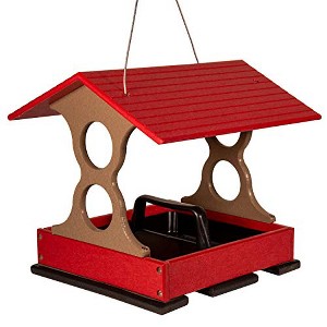 JCS Wildlife Medium Poly Fly Thru Platform Bird Feeder - 1 of 4