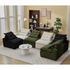 TIRAMISUBEST 39 inch Compression Sofa 2/4/6 Seats Chenille Foldable Floor Bed Fixed Frame Single Seater Boneless Modular Living Room Bedroom - 3 of 4