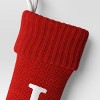 Knit Monogram Christmas Stocking Red - Wondershop™ - 3 of 3