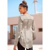 Women's Long Sleeve Satin Blouse Shirt - LASCANA - 3 of 4