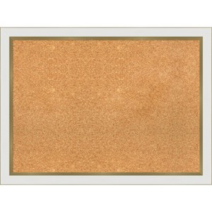 Amanti Art Eva Narrow Framed Corkboard, Natural Cork - 1 of 4