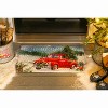 Evergreen Christmas Farm Pickup Embossed Indoor Outdoor Doormat 1'6"x2'6" Red - 2 of 2
