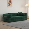 Modular Sectional Sofa with Removable Backrest, Convertible Sofa Bed for Living Room or Bedroom, Corduroy Sofa with Adjustable Armrest-Koiai - 2 of 4