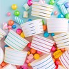 Daydream Society - Clover Frenchie Striped Treat Cups - Pack of 8 Paper Plates - 3 of 3