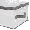 Simplify 2pk Blanket Storage Bag Small: Clear PEVA, Bedding Organizer, 18" H x 24" W x 12" D, 0.889 Volume Capacity - 3 of 4