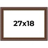 PosterPalooza | Traditional Brown Picture Frame - UV Acrylic, Backing Board, Hanging Hardware Included - 2 of 4