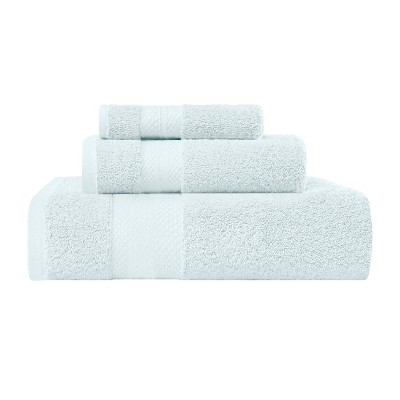 Luxury Cotton Heavyweight Solid Plush Towel Set by Blue Nile Mills