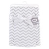 Luvable Friends Baby Coral Fleece Blanket, Gray Chevron, One Size - 2 of 2