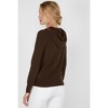 JENNIE LIU Women's 100% Pure Cashmere Long Sleeve Zip Hoodie Cardigan Sweater - 2 of 3