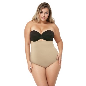 InstantFigure Shapewear Plus Size Hi-waist Slimming Panty WPY019C - 1 of 4