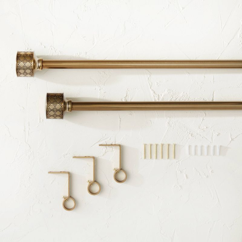 Pierced Drum Curtain Rod Brass - Opalhouse™ designed with Jungalow™, 3 of 7