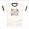 S.W.Smiley Step Into The Sunshine - Women's Ringer Graphic T-Shirt - 2 of 4