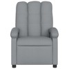 vidaXL Adjustable Massage Recliner Chair-Light Gray Fabric With Vibration Function-Manual Reclining Lounge Armchair For Home - 4 of 4