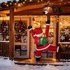 8.5ft Inflatable Climbing Santa with Reindeer - Built-in LED Lights Weather-Resistant Polyester Xmas Decor - 4 of 4