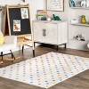 Nuloom Ilse Colorful Dots Pet Friendly Machine Washable Kids Area Rug, 3' x 5', Multicolor - 2 of 4