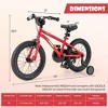 Costway 14/16/18-Inch Kid’s Bike for 4-7 Years Old with Adjustable Saddle & Anti-slip Handlebar Silver/Red/Pink/Black - 3 of 4