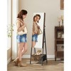 SONGMICS LED Jewelry Cabinet Standing Lockable Jewelry Armoire with Full-Length Mirror Jewelry Organizer Box - 2 of 4