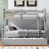 Kumasinova Twin-Over-Full Bunk Bed with Slanted Ladder & Safety Guardrails –  Solid Pine Wood Bed Frame, Convertible (Splits to 2 Beds) - 2 of 4