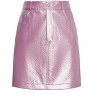 Women's Plus Size Kendall Faux Leather Skirt - metallic pink | CITY CHIC - image 4 of 4