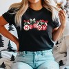 Merry Ornaments Quilted Print - Women's Short Sleeve Graphic T-Shirt - 2 of 4