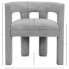 Meridian Furniture,Athena Grey Boucle Fabric Accent/Dining Chair - 4 of 4