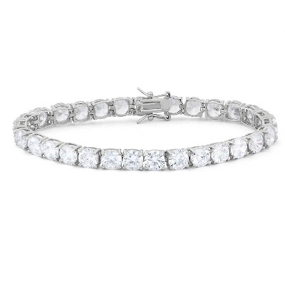 6mm Round Cubic Zirconia Bracelet In Sterling Silver : Target